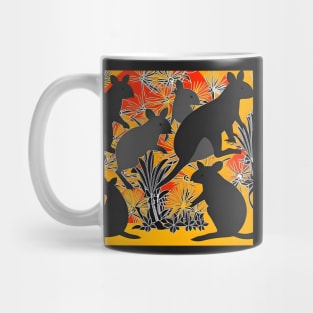 Wallaby art, sunrise beauty Mug